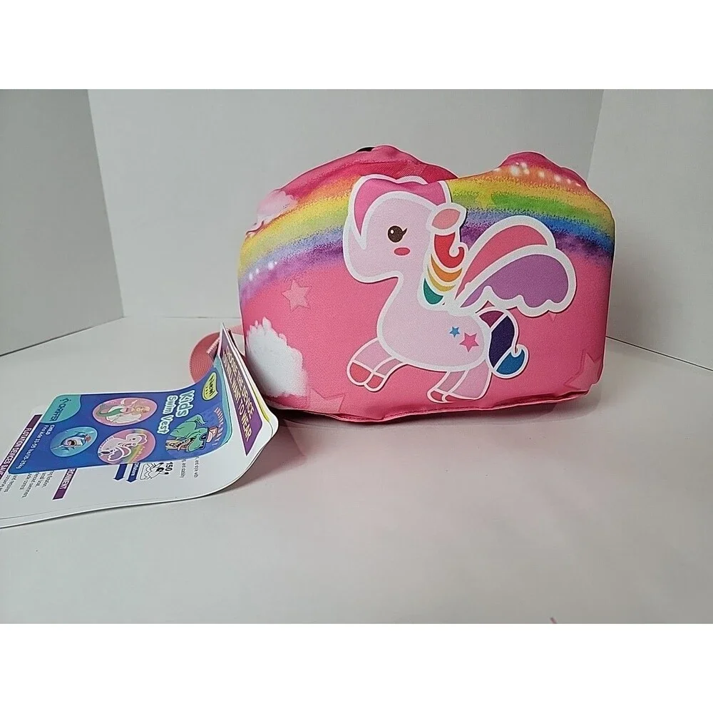Chriffer Kids 4,5,6,7 Years Swim life Jacket Pink Unicorn Vest